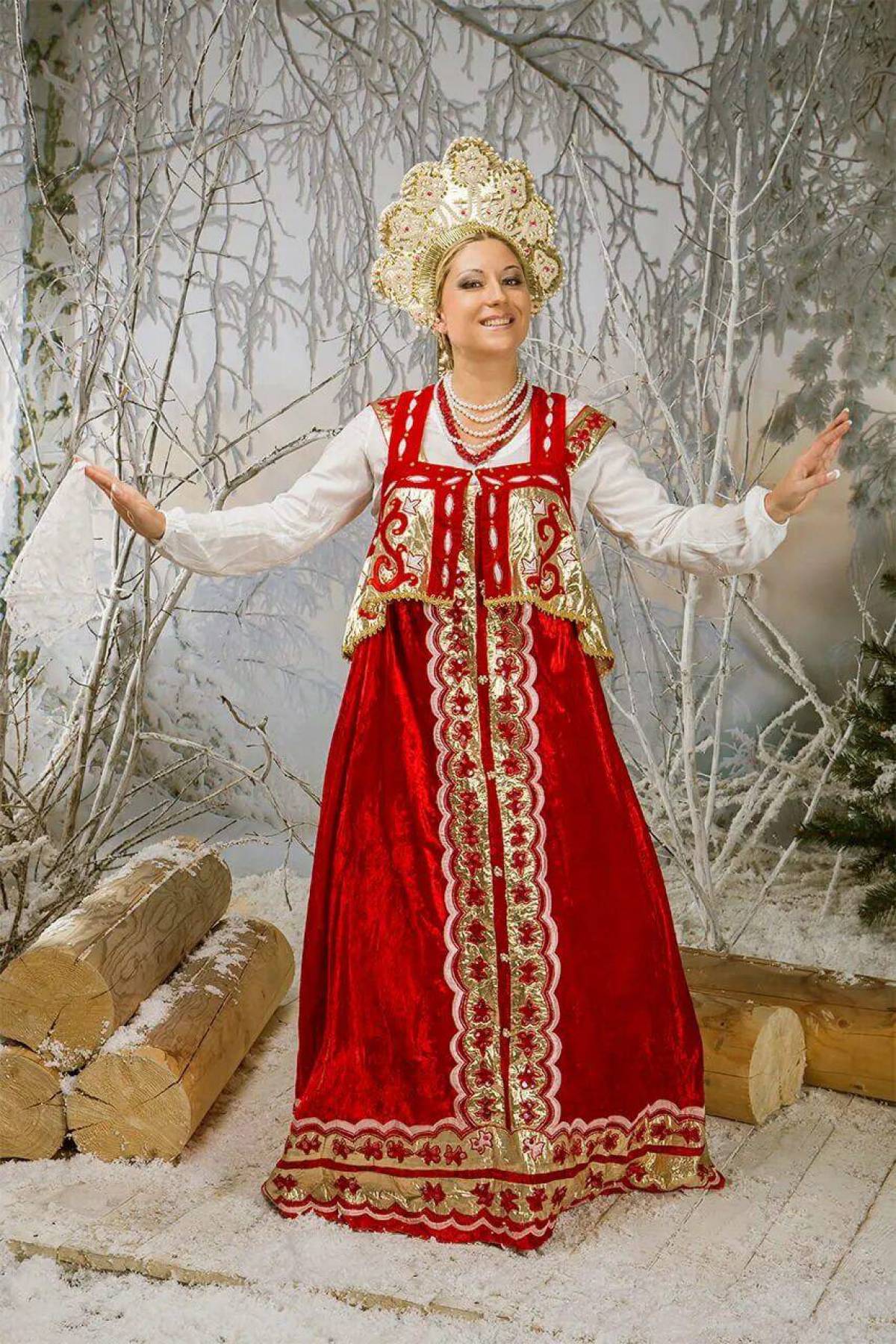 Girls in Slavic costumes in Xinxiang