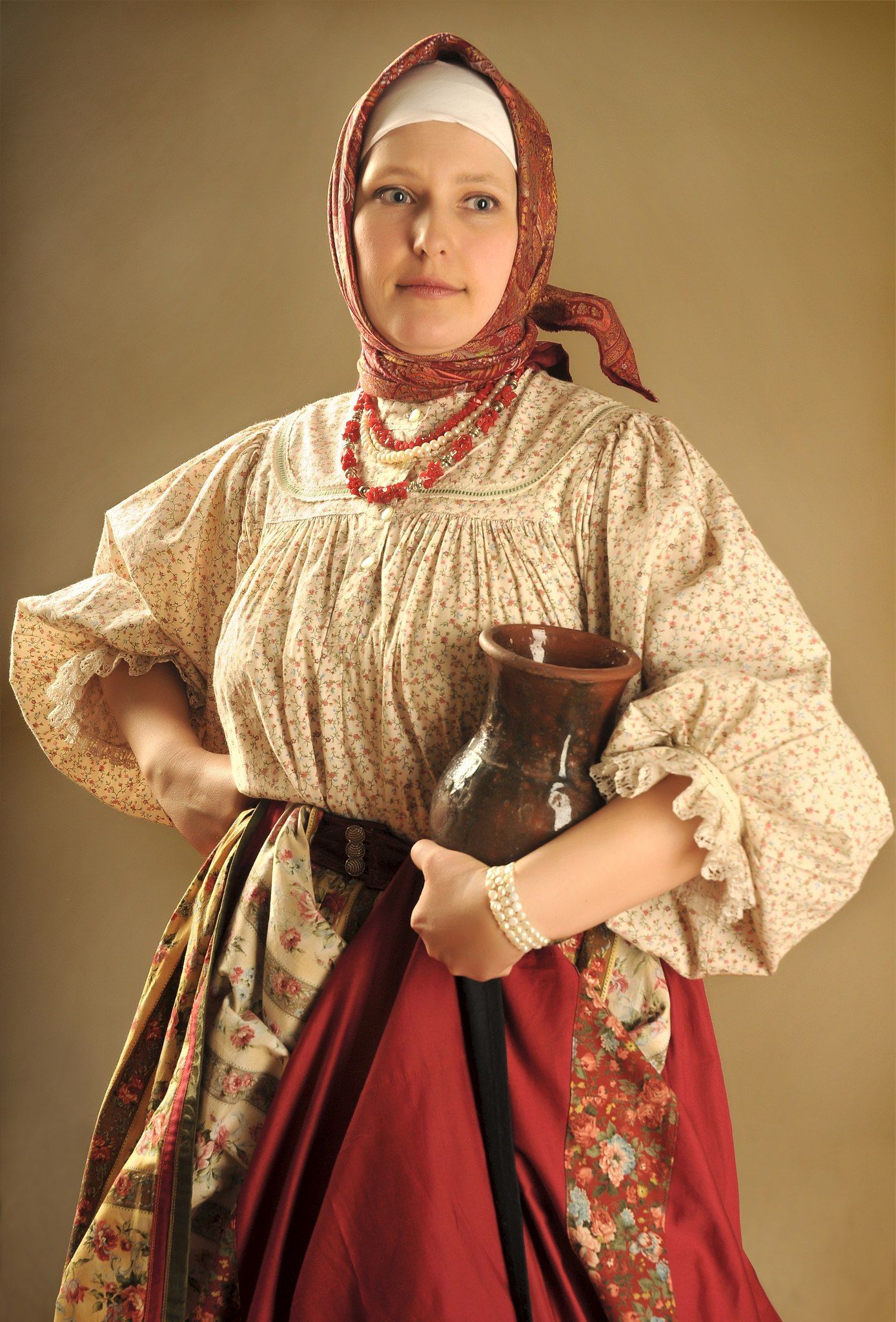 Girls in Slavic costumes in Xinxiang