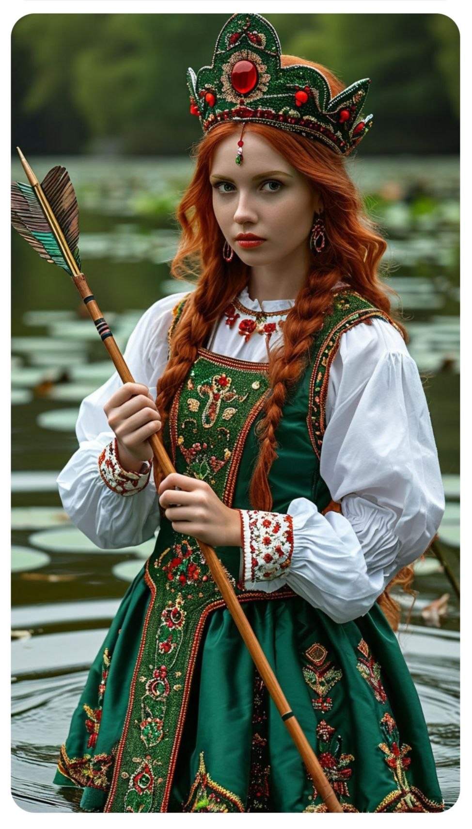 Nude girl Girls in Slavic costumes in Xinxiang